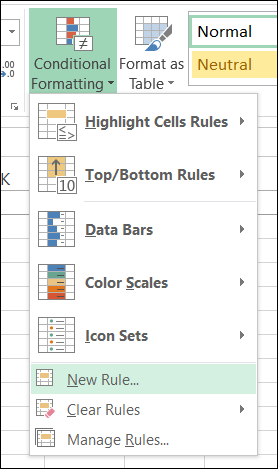 Conditional Formatting