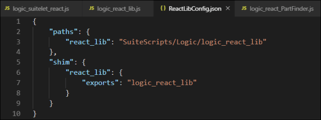 ReactLibConfig