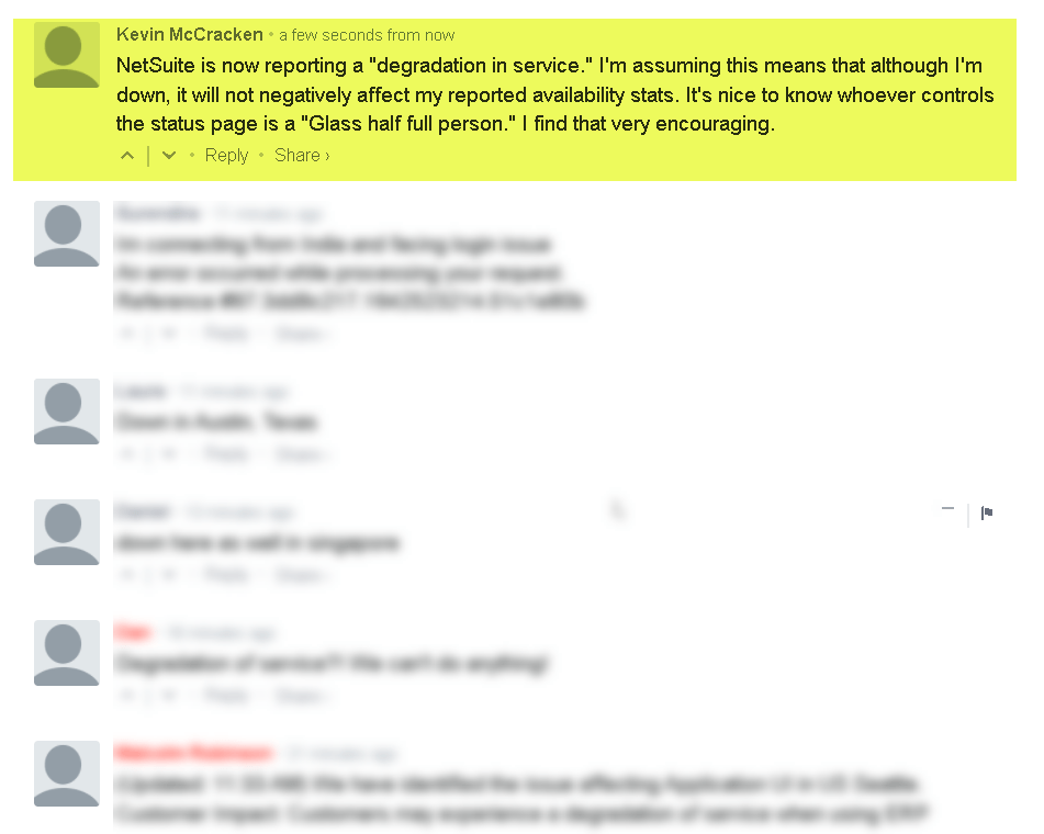 NetSuite Outage December 18, 2022 (2 hours) NetSuite Experiences
